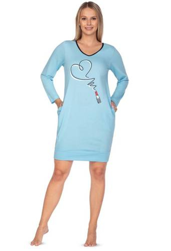 Нічна сорочка жіноча 119 Regina, - блакитна
