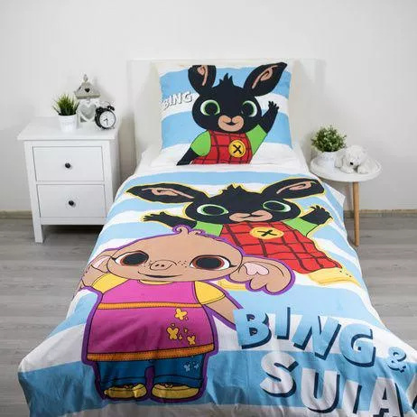 Постіль Кролик Бінг і Сула 140x200 бавовняна Jerry Fabrics