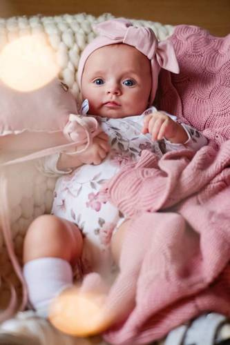 Дитяче боді на запах з органічної бавовни Boho Flowers Pink Yosoy