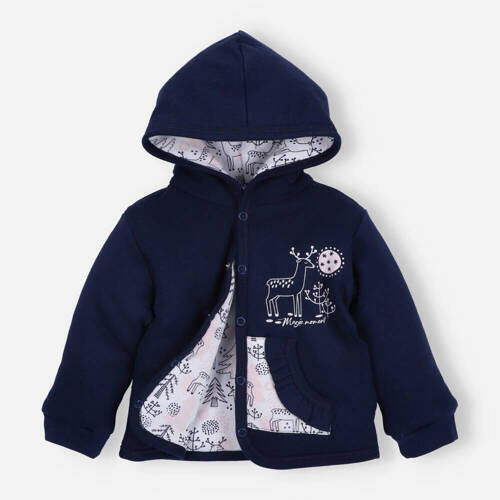 Дитяча куртка з органічної бавовни Jelonki Nini темно-синій