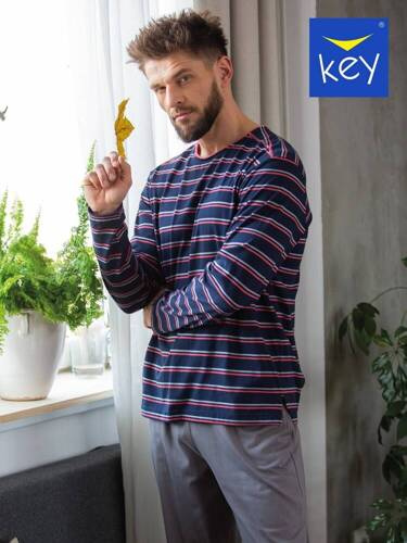 Піжама чоловіча MNS 038  Key - темно-синій