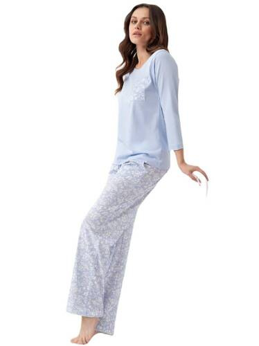 Піжама жіноча  335 Luna - блакитний