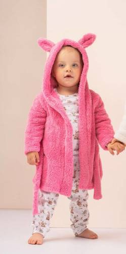 Дитячий халат "Basic" 01815 Nicol, - рожевий