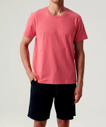 Піжама чоловіча  NMP-379 Atlantic,- кораловий/темно-синій