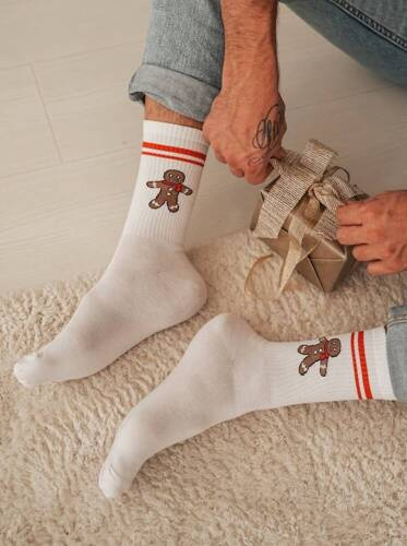 Чоловічі новорічні шкарпетки 1290 Milena - 21 чорний