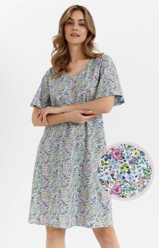 Нічна сорочка 463 Cana, - блакитні квіти