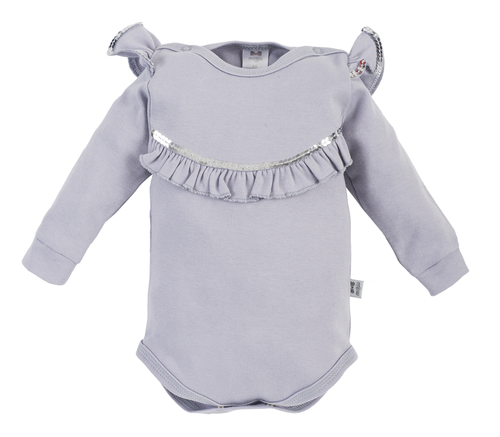 Дитяче боді з довгим рукавом 171DR Cherry Marija, - сірий