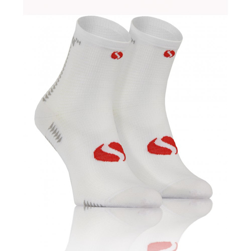 Спортивні шкарпетки SKB01 Sport Socks Sesto Senso, - білий/червоний