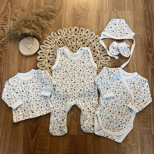 Комплект одягу для новонароджених WP428 "Łączka"  Mamatti