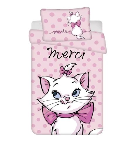 Комплект постільної білизни для ліжечка Marie Cat Merci Jerry Fabrics, - рожевий