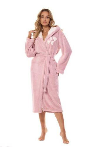 Довгий жіночий халат 2410 LV L&L, - зефірний