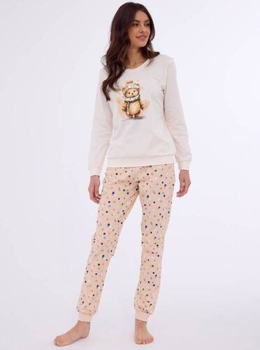Піжама жіноча 671/377 Sweet Bear Cornette, - екрю
