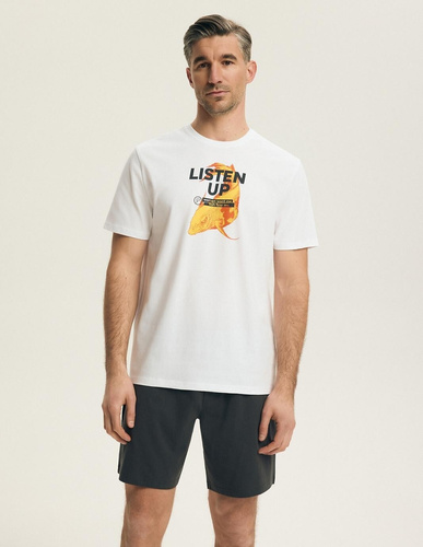 Чоловіча піжама Henderson 44504 Bait бавовна біла зручний комплект