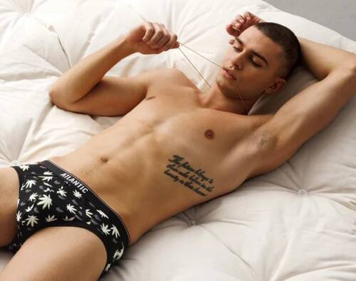 Набір чоловічих трусів 3 шт. 3MP-160 A'3 Сліпи Atlantic, - хакі/чорний