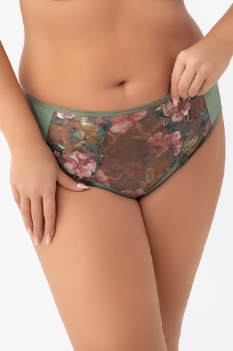 Жіночі трусики K 940 Delaila Gorsenia – сітка, тюль, вишивка