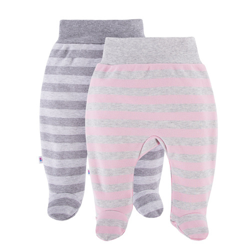 Дитячі повзунки 2 шт. Ancymon Eevi, - сірий/рожевий