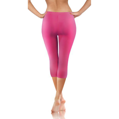 Бавовняні спортивні легінси жіночі 3/4 Sesto Senso, - рожевий