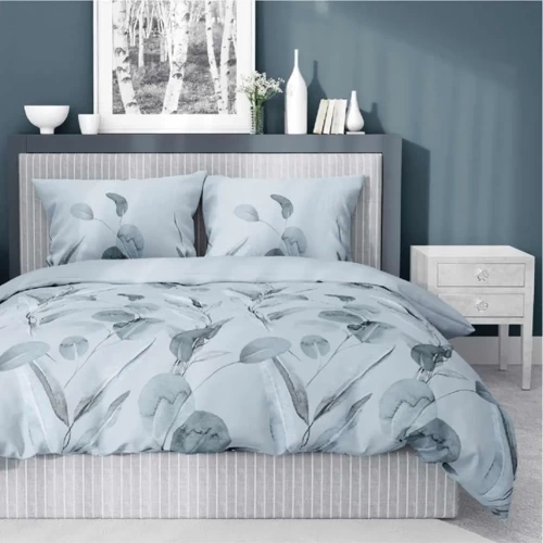 Бавовняна постільна білизна 4691 В Detexpol, - блакитний