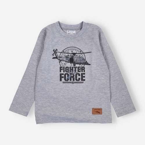 Дитяча бавовняна блузка Lagarto Verde для хлопчика з довгим рукавом