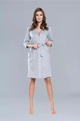 Megan жіночий халат Italian Fashion рукав три чверті яскравий меланж