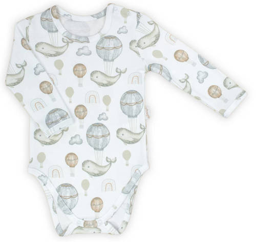 Дитяче боді з довгим рукавом 192097 Sara Nicol, - світло-лососевий