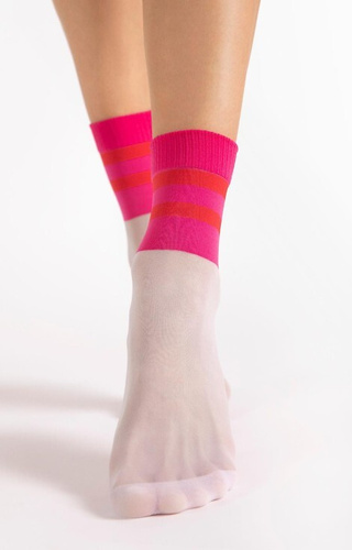 Капронові шкарпетки 20 den  G 1190 Dash Fiore, - pink-light natural