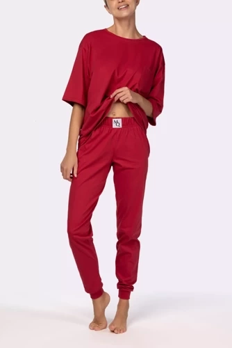 Піжама жіноча Homie shortsleeve Mona, burgund