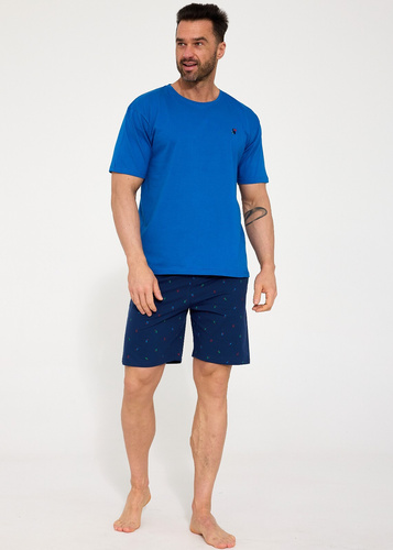 Чоловіча піжама Cornette Toucan 326/208 – 100% бавовна | Короткий рукав + шорти | Максимальний комфорт | Стильна вишивка