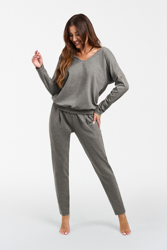 Костюм жіночий Karina Italian Fashion, - сірий меланж