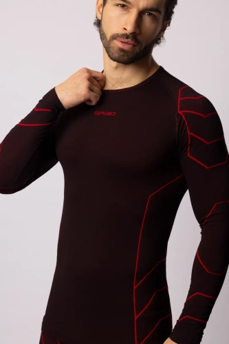 Лонгслів термоактивний чоловічий Rapid Spaio black/red