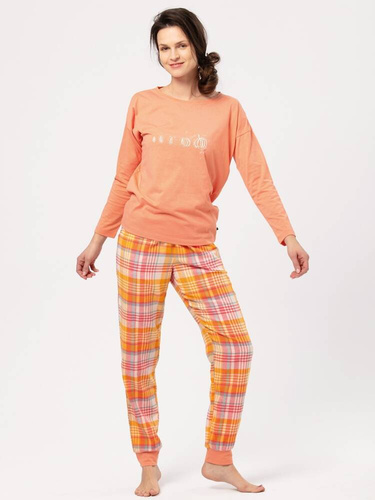 Піжама жіноча LNS 667  Key, - абрикосовий