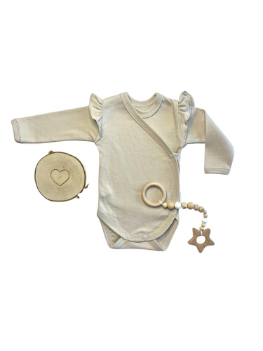 Mamatti BD15228 боді для дівчинки з довгим рукавом – 100% бавовна | OEKO-TEX | Польська якість