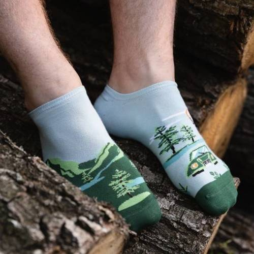 Чоловічі асиметричні шкарпетки 009  More, -021 світло-блакитний