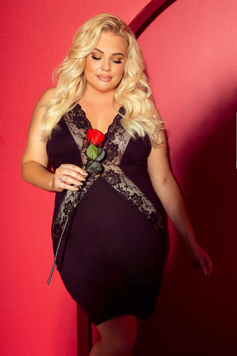 Жіноча нічна сорочка 879 Agnes  Forex -чорний