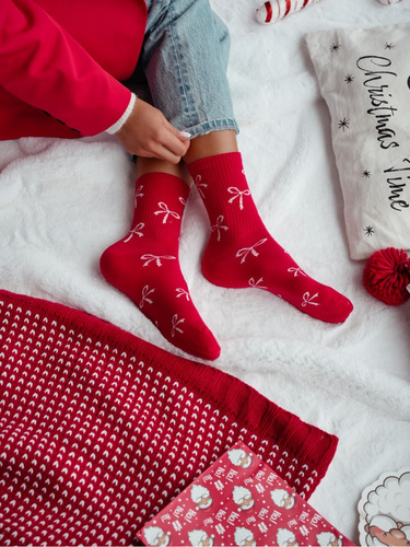 0200.198 – жіночі бавовняні шкарпетки з бантиками