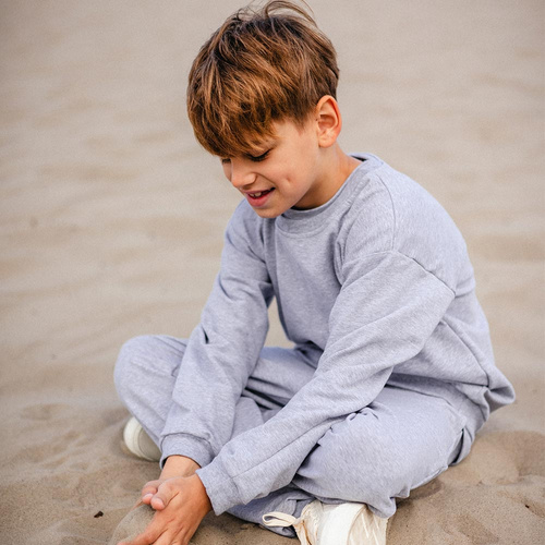 Дитяча кофта oversize Simply Comfy Eevi – 100% бавовна, бежевий колір