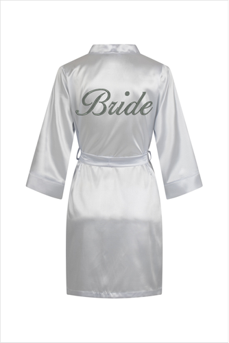 Халат нареченої Bride ByShelly, - білий/сріблястий