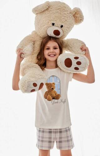 Піжама для дівчинки 787/105 788/105 Good Night Cornette, - екрю