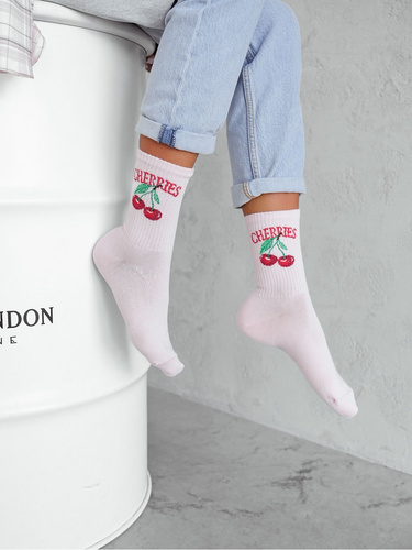 Шкарпетки жіночі  0200-163 Cherries Milena, - пудрово-рожевий