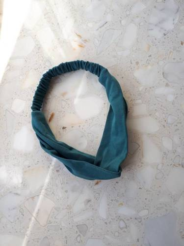 Пов'язка на волосся на резинці Milk&Love, - бірюзова