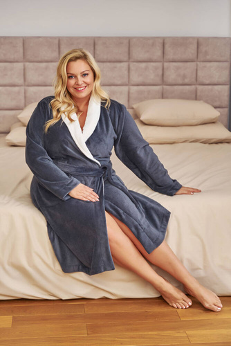 Халат жіночий 7182 Plus Size Doctor Nap, - grey