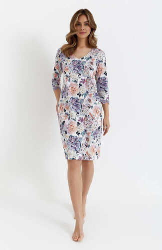Нічна сорочка 471 Cana, - фіолетові квіти