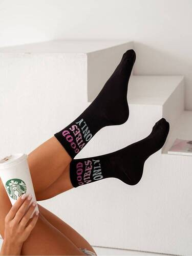 Шкарпетки жіночі 0200 Good Vibes Milena, -чорний