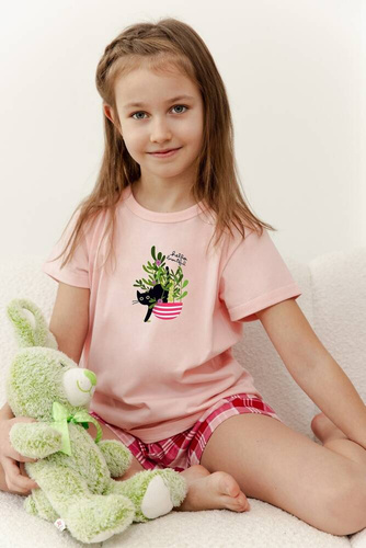 Піжама для дівчинки 3386 Veronica Taro, - рожевий