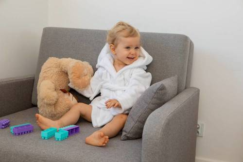 Халат дитячий з вушками Teddy ByShelly -білий