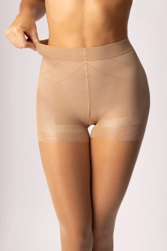 Жіночі колготки з Push-up ефектом 15 DEN Mona, - beige/  Моделюючі, Ефект ліфтингу