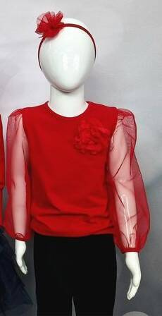 Кофта для дівчинки Carmen короткий рукав Bambarillo, - чорна