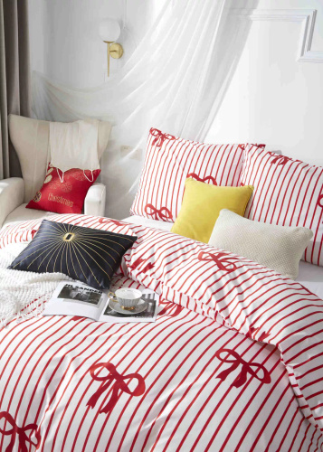 Різдвяна постільна білизна з мікросатину I25 Xmass Bow Spod Igły i Nitki