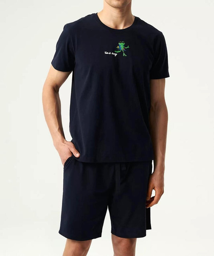 Піжама чоловіча NMP-383 Atlantic,- темно-синій