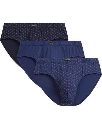 Набір трусів-сліпів чоловічих 3шт. 3MP-188 Classic Atlantic, - темно-синій/синій
